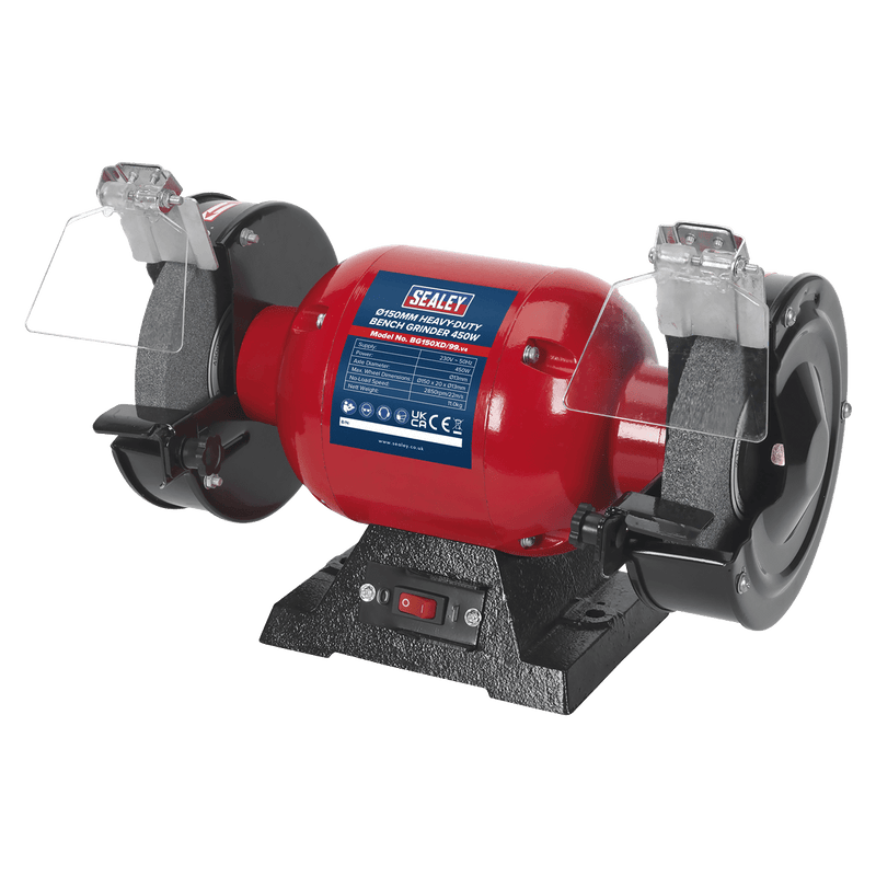 Sealey BG150XD/99 150mm Heavy-Duty Bench Grinder 450W/230V - BG150XD/99 - Sealey Tools UK - Trade Counter Direct