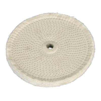 Sealey BG200BW 200 x 16mm Buffing Wheel 16mm Bore - Fine - BG200BW - Sealey Tools UK - Trade Counter Direct