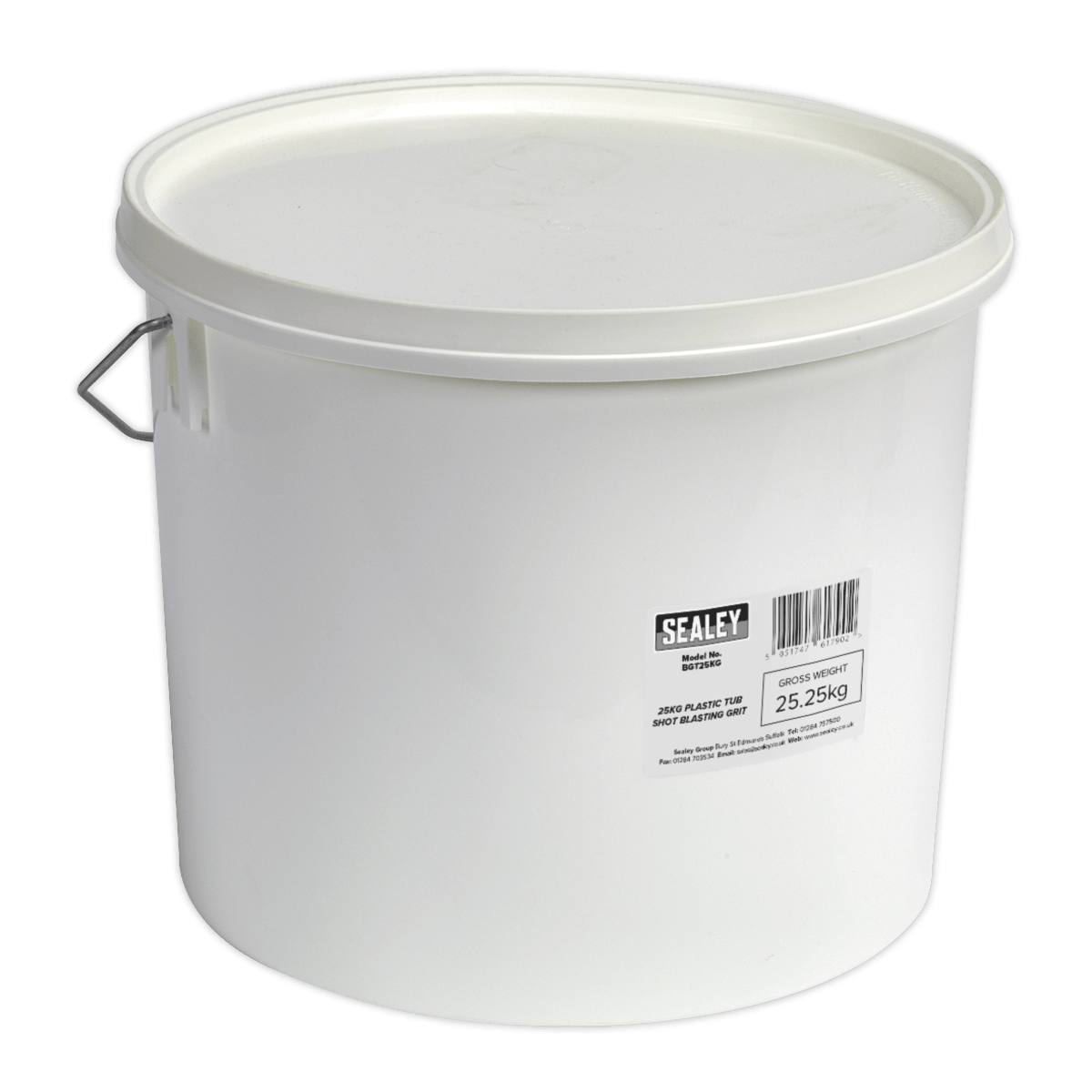 Sealey BGT25KG Shot Blasting Grit 25kg Plastic Tub - BGT25KG - Sealey Tools UK - Trade Counter Direct