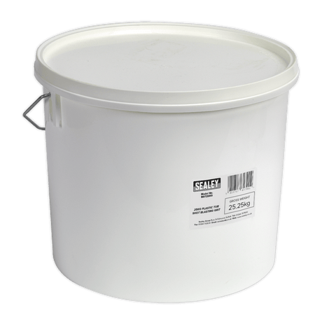 Sealey BGT25KG Shot Blasting Grit 25kg Plastic Tub - BGT25KG - Sealey Tools UK - Trade Counter Direct