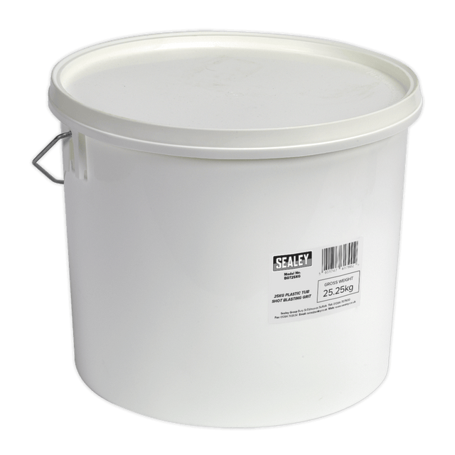 Sealey BGT25KG Shot Blasting Grit 25kg Plastic Tub - BGT25KG - Sealey Tools UK - Trade Counter Direct