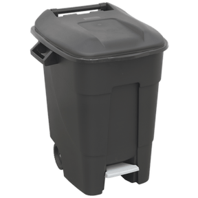 Sealey BM100P Refuse/Wheelie Bin with Foot Pedal 100L - Black - BM100P - Sealey Tools UK - Trade Counter Direct