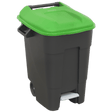 Sealey BM100PG Refuse/Wheelie Bin with Foot Pedal 100L - Green - BM100PG - Sealey Tools UK - Trade Counter Direct