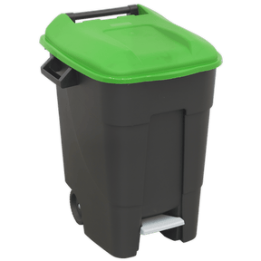 Sealey BM100PG Refuse/Wheelie Bin with Foot Pedal 100L - Green - BM100PG - Sealey Tools UK - Trade Counter Direct