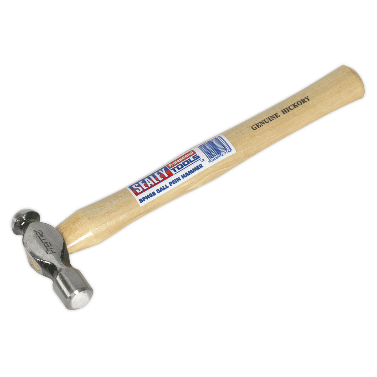 Sealey BPH08 Ball Pein Hammer 8oz Hickory Shaft - BPH08 - Sealey Tools UK - Trade Counter Direct