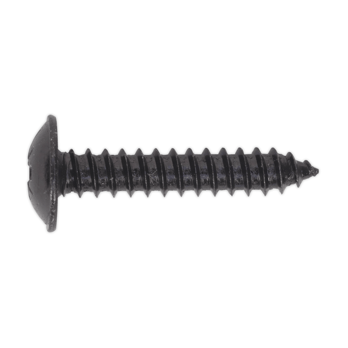Sealey BST4825 Self Tapping Screw 4.8 x 25mm Flanged Head Black Pozi Pack of 100 - BST4825 - Sealey Tools UK - Trade Counter Direct