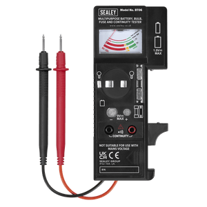 Sealey BT06 Multipurpose Battery, Bulb, Fuse & Continuity Tester - BT06 - Sealey Tools UK - Trade Counter Direct