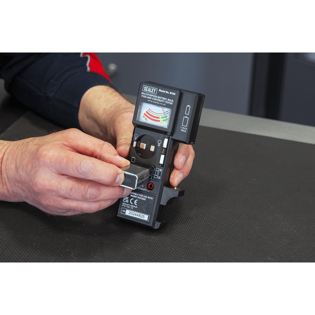 Sealey BT06 Multipurpose Battery, Bulb, Fuse & Continuity Tester - BT06 - Sealey Tools UK - Trade Counter Direct