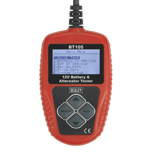 Sealey BT105 Digital Battery & Alternator Tester 12V - BT105 - Sealey Tools UK - Trade Counter Direct