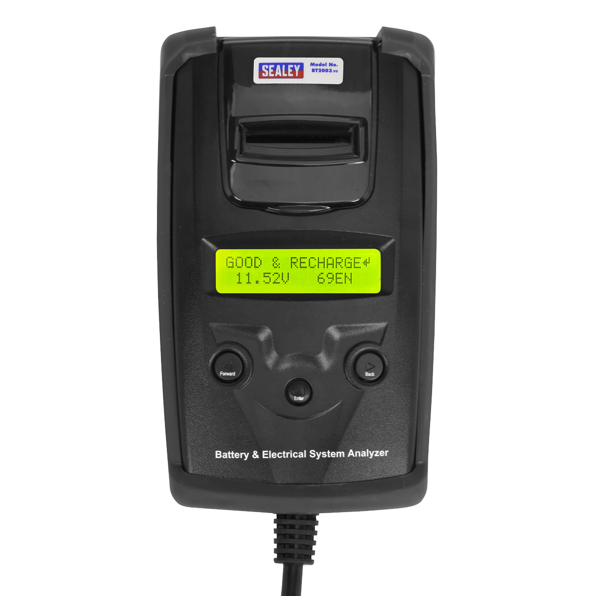 Sealey BT2003 Digital Battery & Alternator Tester with Printer 6/12/24V - BT2003 - Sealey Tools UK - Trade Counter Direct