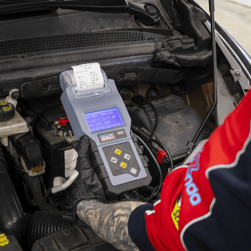 Sealey BT2012 Digital Battery & Alternator/Starter Tester with Printer 12V - BT2012 - Sealey Tools UK - Trade Counter Direct