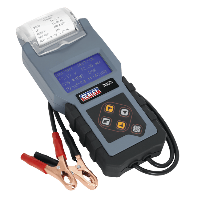 Sealey BT2012 Digital Battery & Alternator/Starter Tester with Printer 12V - BT2012 - Sealey Tools UK - Trade Counter Direct