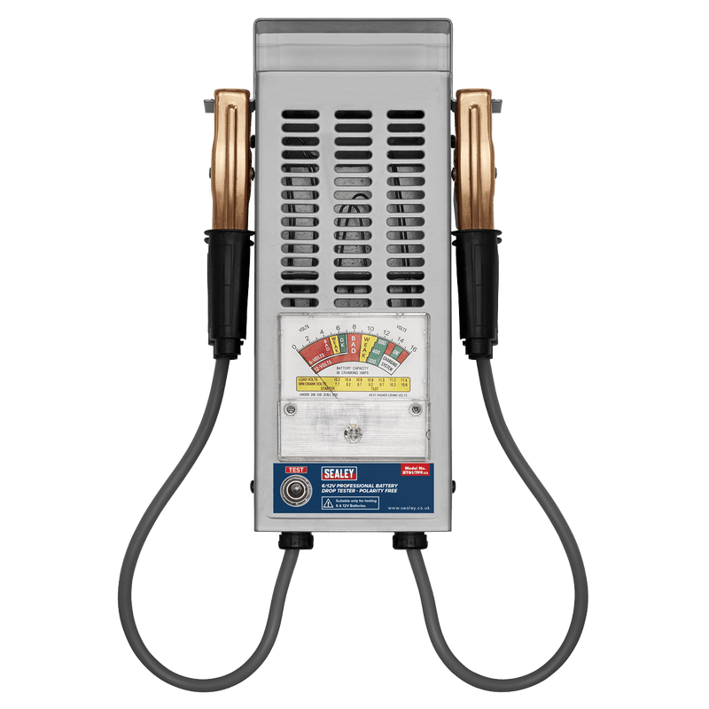 Sealey BT91/7PF Polarity Free Professional Battery Drop Tester 6/12V - BT91/7PF - Sealey Tools UK - Trade Counter Direct