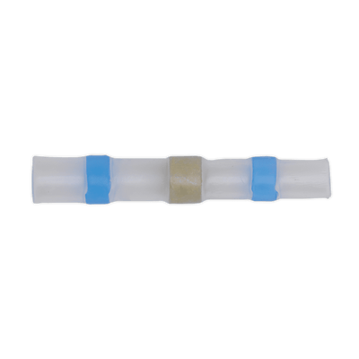 Sealey BTSSB25 Heat Shrink Butt Connector Solder Terminal 16 - 14 AWG Blue Pack of 25 - BTSSB25 - Sealey Tools UK - Trade Counter Direct