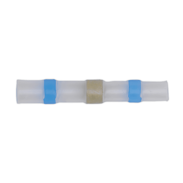 Sealey BTSSB25 Heat Shrink Butt Connector Solder Terminal 16 - 14 AWG Blue Pack of 25 - BTSSB25 - Sealey Tools UK - Trade Counter Direct
