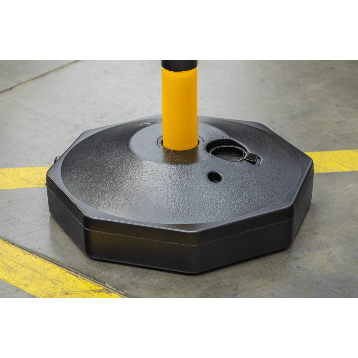 Sealey BYPB01 Post with Base - Black/Yellow - BYPB01 - Sealey Tools UK - Trade Counter Direct