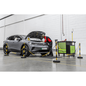 Sealey BYPB01 Post with Base - Black/Yellow - BYPB01 - Sealey Tools UK - Trade Counter Direct