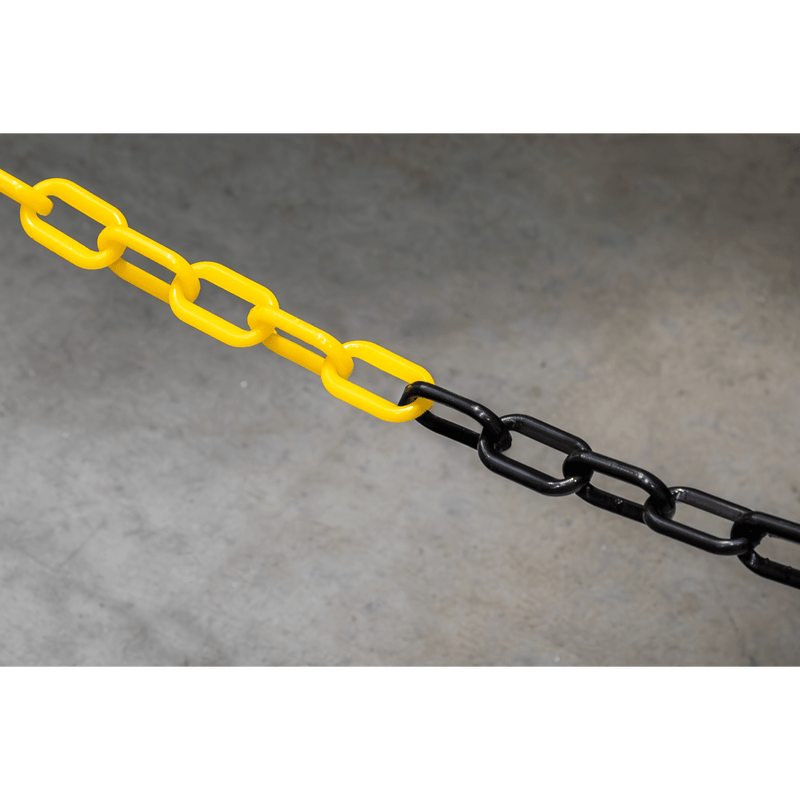 Sealey BYSBKIT Post & Chain Kit 25m - Black/Yellow - BYSBKIT - Sealey Tools UK - Trade Counter Direct