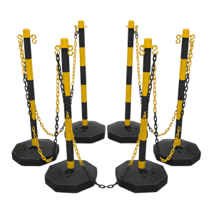 Sealey BYSBKIT Post & Chain Kit 25m - Black/Yellow - BYSBKIT - Sealey Tools UK - Trade Counter Direct