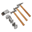 Sealey CB507 Panel Beating Set 7pc Drop - Forged Hickory Shafts - Panel Tools - SLY-11612 - Sealey Tools UK - Trade Counter Direct