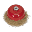 Sealey CBC125 Brassed Steel Cup Brush 125mm M14 x 2mm - CBC125 - Sealey Tools UK - Trade Counter Direct