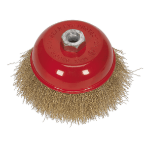 Sealey CBC125 Brassed Steel Cup Brush 125mm M14 x 2mm - CBC125 - Sealey Tools UK - Trade Counter Direct