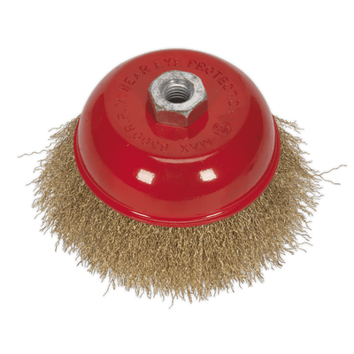 Sealey CBC125 Brassed Steel Cup Brush 125mm M14 x 2mm - CBC125 - Sealey Tools UK - Trade Counter Direct