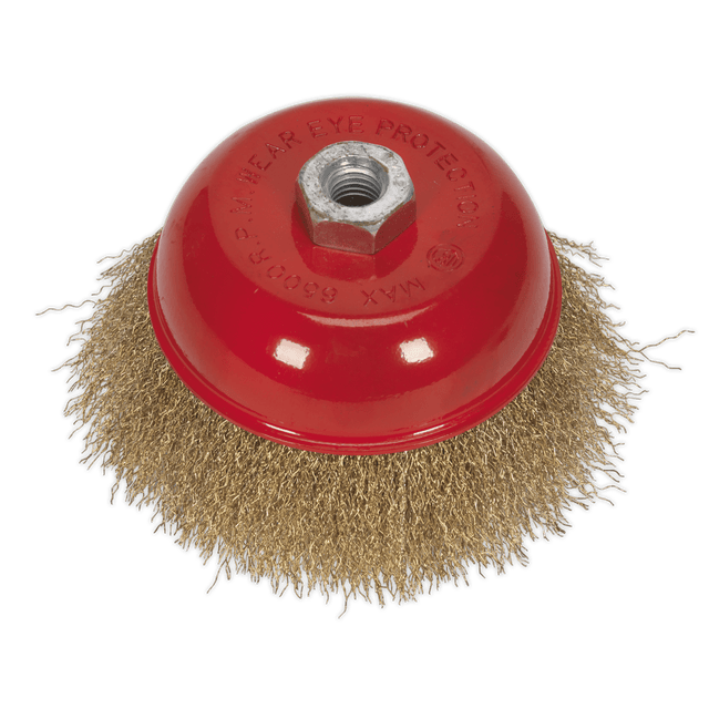 Sealey CBC125 Brassed Steel Cup Brush 125mm M14 x 2mm - CBC125 - Sealey Tools UK - Trade Counter Direct