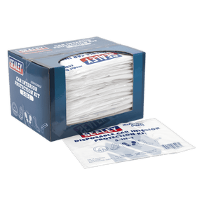 Sealey CCSET550 5 - in - 1 Disposable Car Interior Protection Kit - Display Box of 50 - CCSET550 - Sealey Tools UK - Trade Counter Direct