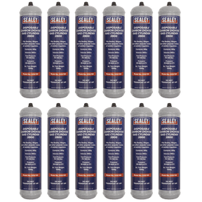 Sealey CO2/100/12 Disposable Carbon Dioxide Gas Cylinder 390g - Box of 12 - CO2/100/12 - Sealey Tools UK - Trade Counter Direct