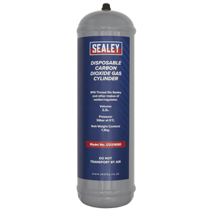 Sealey CO21KGD Disposable Carbon Dioxide Gas Cylinder 1.3kg - CO21KGD - Sealey Tools UK - Trade Counter Direct