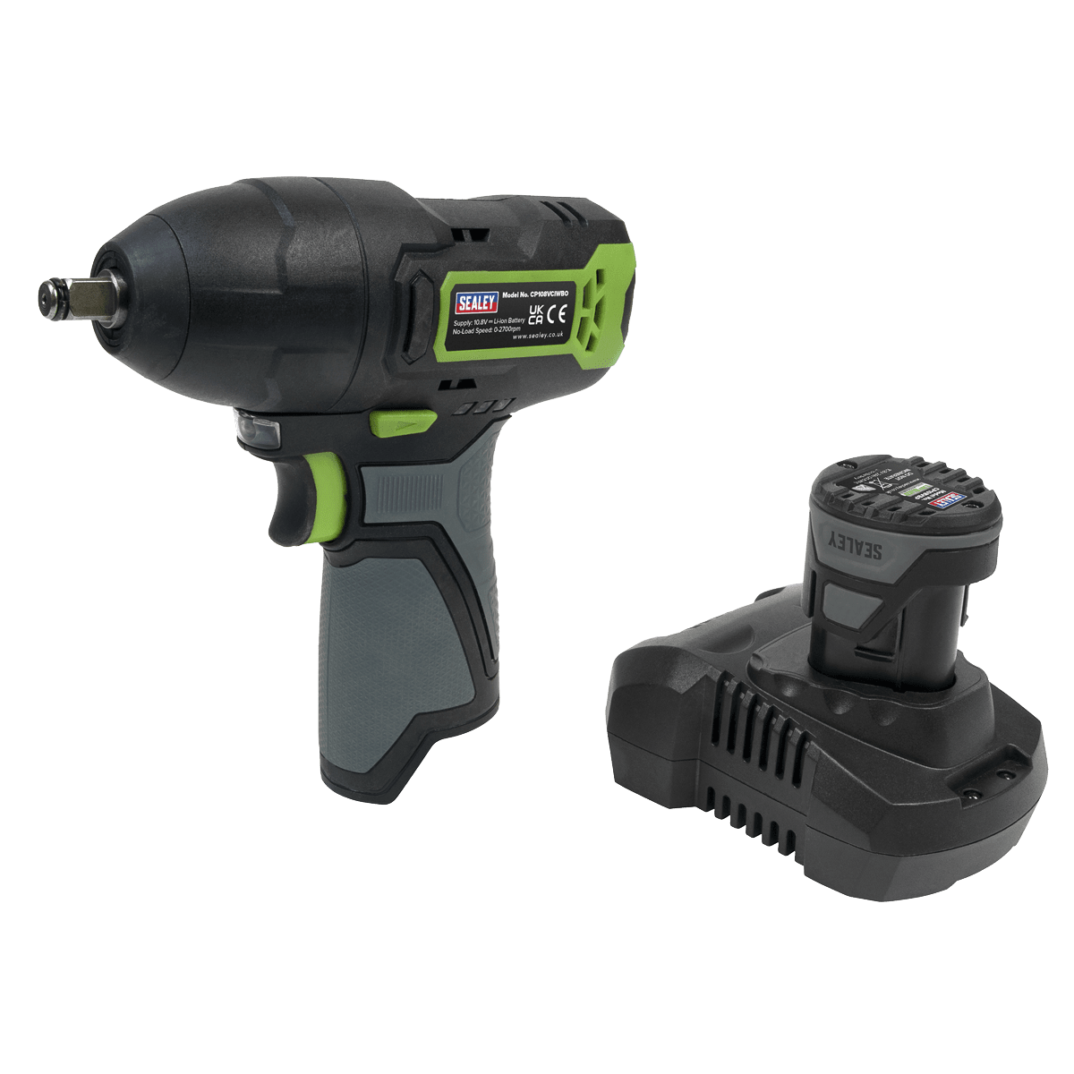 Sealey CP108VCIW Cordless Impact Wrench 3/8"Sq Drive 10.8V 2Ah - CP108VCIW - Sealey Tools UK - Trade Counter Direct
