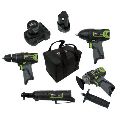 Sealey CP108VCOMBO1 10.8V 4pc Cordless Combo Kit – 2 Batteries | TCD - CP108VCOMBO1 - Sealey Tools UK - Trade Counter Direct