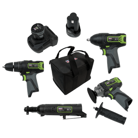 Sealey CP108VCOMBO1 10.8V 4pc Cordless Combo Kit – 2 Batteries | TCD - CP108VCOMBO1 - Sealey Tools UK - Trade Counter Direct