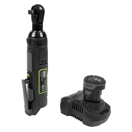 Sealey CP108VCRW Cordless Ratchet Wrench 45Nm 3/8"Sq Drive 10.8V 2Ah - CP108VCRW - Sealey Tools UK - Trade Counter Direct