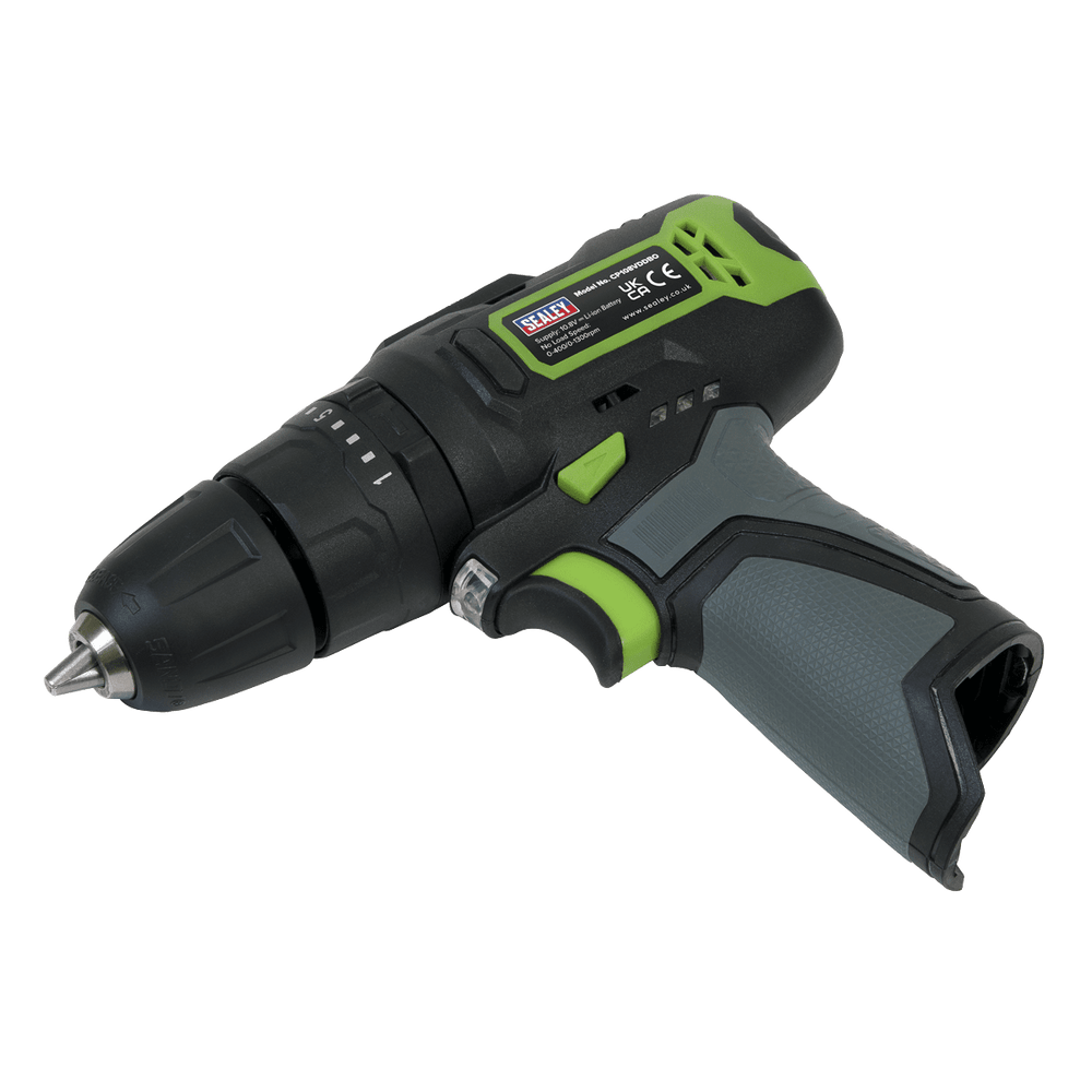 Sealey CP108VDDBO Cordless Hammer Drill/Driver Ø10mm 10.8V - Body Only - CP108VDDBO - Sealey Tools UK - Trade Counter Direct