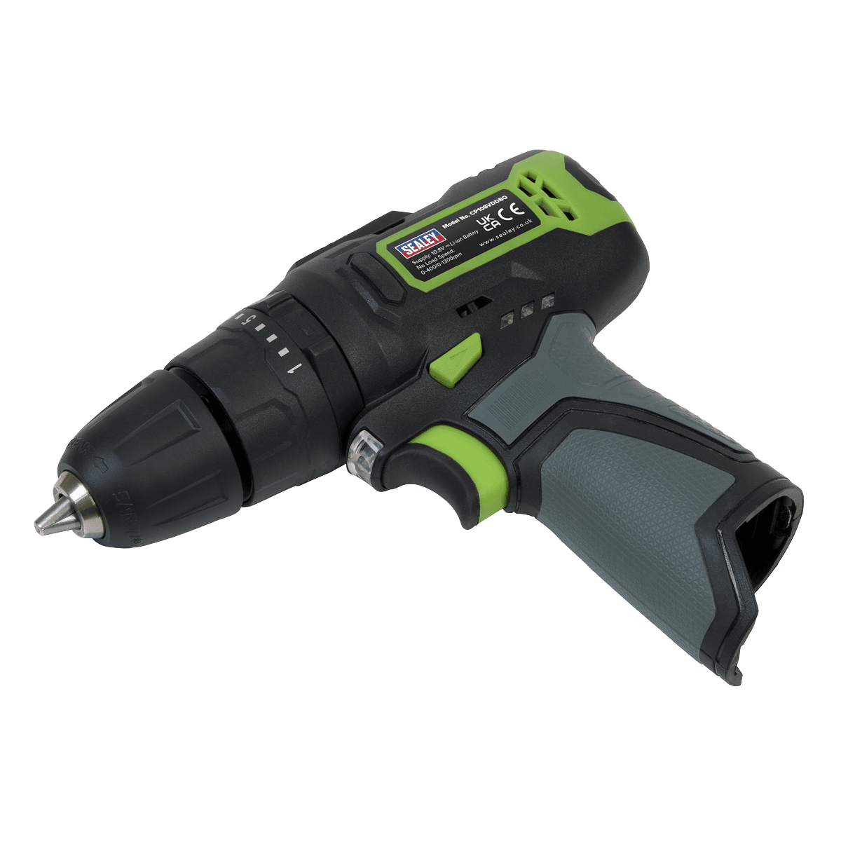 Sealey CP108VDDBO Cordless Hammer Drill/Driver Ø10mm 10.8V - Body Only - CP108VDDBO - Sealey Tools UK - Trade Counter Direct