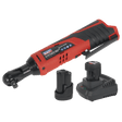 Sealey CP1202KIT Ratchet Wrench Kit 3/8"Sq Drive 12V Lithium - ion - 2 Batteries - CP1202KIT - Sealey Tools UK - Trade Counter Direct