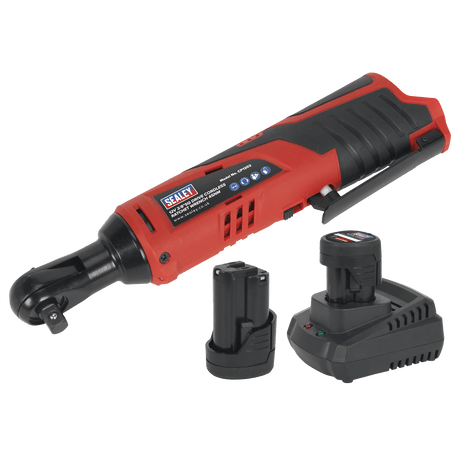 Sealey CP1202KIT Ratchet Wrench Kit 3/8"Sq Drive 12V Lithium - ion - 2 Batteries - CP1202KIT - Sealey Tools UK - Trade Counter Direct