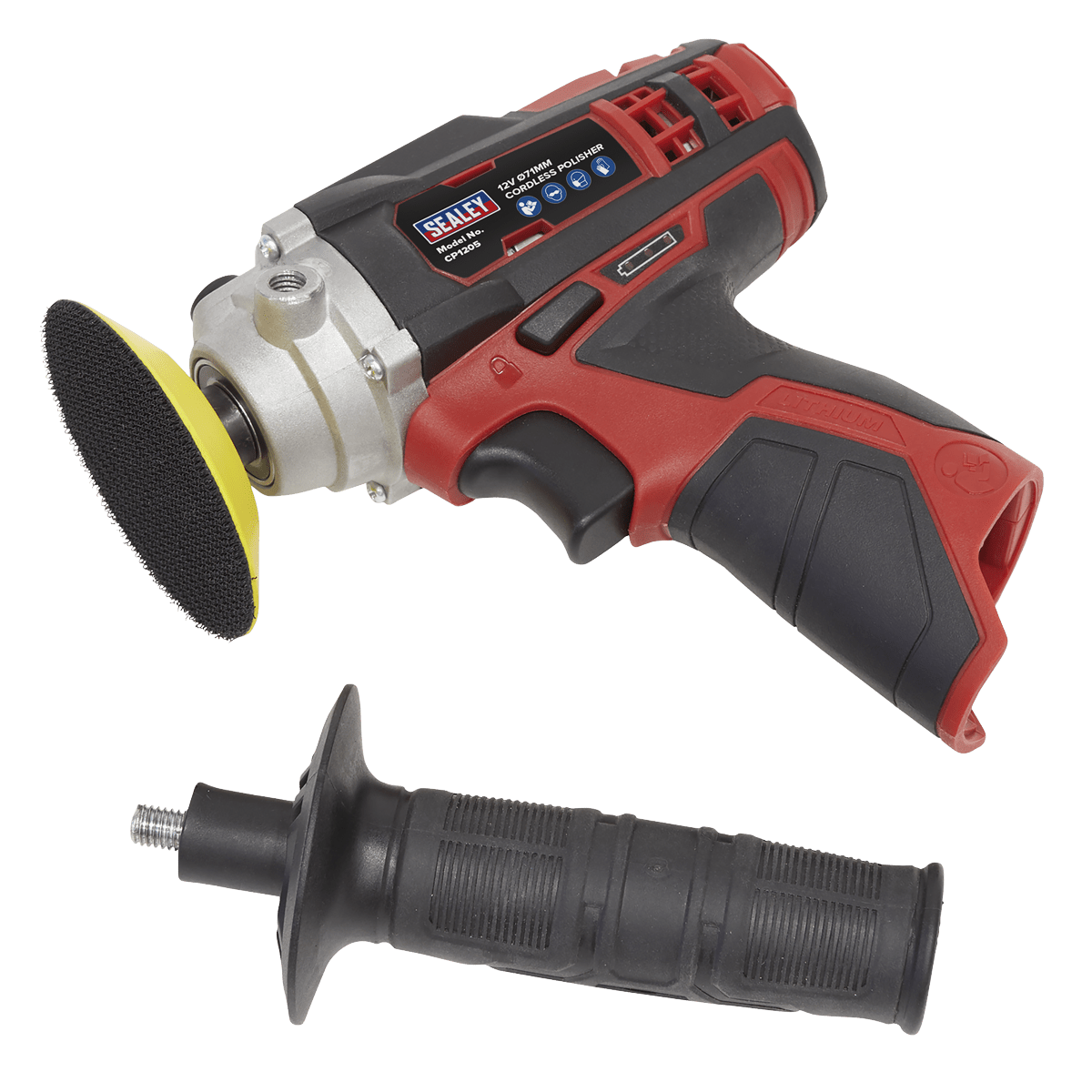 Sealey CP1205 Cordless Polisher Ø71mm 12V Lithium - ion - Body Only - CP1205 - Sealey Tools UK - Trade Counter Direct