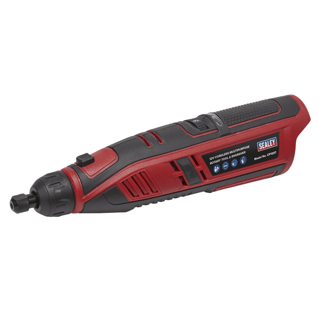 Sealey CP1207 Cordless Multipurpose Rotary Tool & Engraver Kit 49pc 12V Lithium - ion - Body Only - CP1207 - Sealey Tools UK - Trade Counter Direct