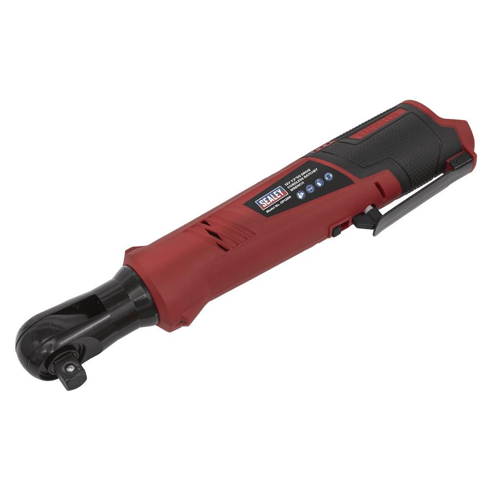 Sealey CP1209 Cordless Ratchet Wrench 1/2"Sq Drive 12V Lithium - ion - Body Only - CP1209 - Sealey Tools UK - Trade Counter Direct