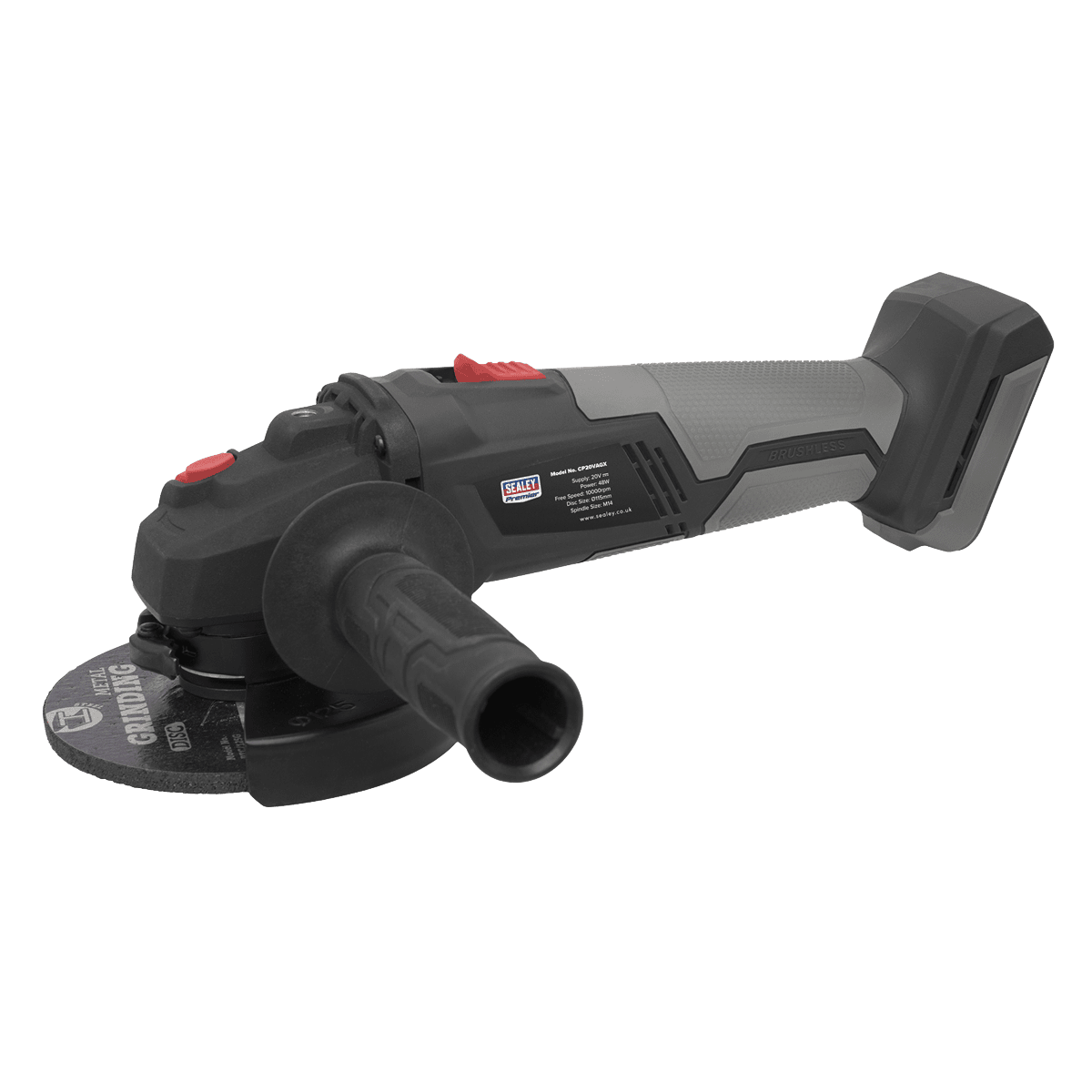 Sealey CP20VAGX Brushless Angle Grinder Ø115mm 20V - Body Only - CP20VAGX - Sealey Tools UK - Trade Counter Direct
