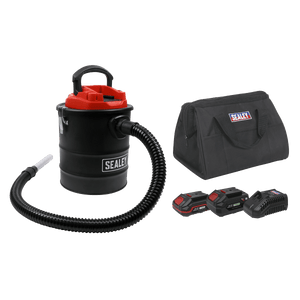 Sealey CP20VAVKIT Handheld Ash Vacuum Cleaner 20V SV20 Series 15L Kit - 2 Batteries - CP20VAVKIT - Sealey Tools UK - Trade Counter Direct