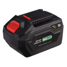 Sealey CP20VBP6 Power Tool Battery 20V 6Ah Lithium - ion for SV20 Series - CP20VBP6 - Sealey Tools UK - Trade Counter Direct