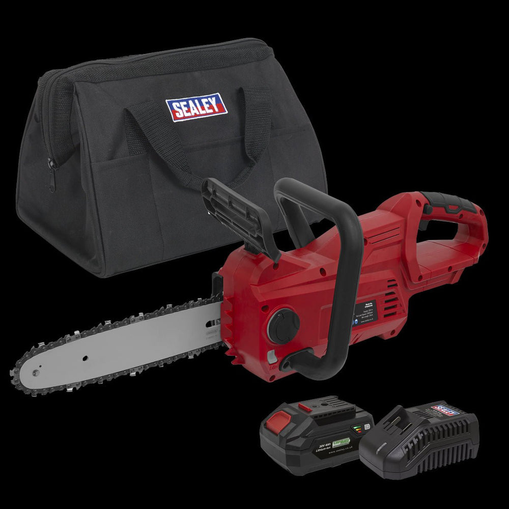 Sealey CP20VCHSKIT1 Cordless Chainsaw 25cm 20V 4Ah SV20 Series Kit - CP20VCHSKIT1 - Sealey Tools UK - Trade Counter Direct
