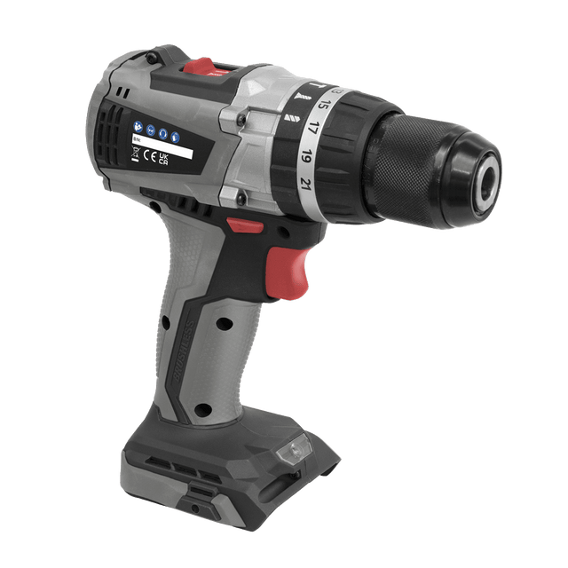 Sealey CP20VDDX Brushless Hammer Drill/Driver Ø13mm 20V - Body Only - CP20VDDX - Sealey Tools UK - Trade Counter Direct