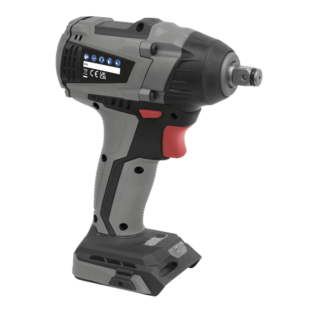 Sealey CP20VIWX Brushless Impact Wrench 20V 1/2"Sq Drive 300Nm - Body Only - CP20VIWX - Sealey Tools UK - Trade Counter Direct