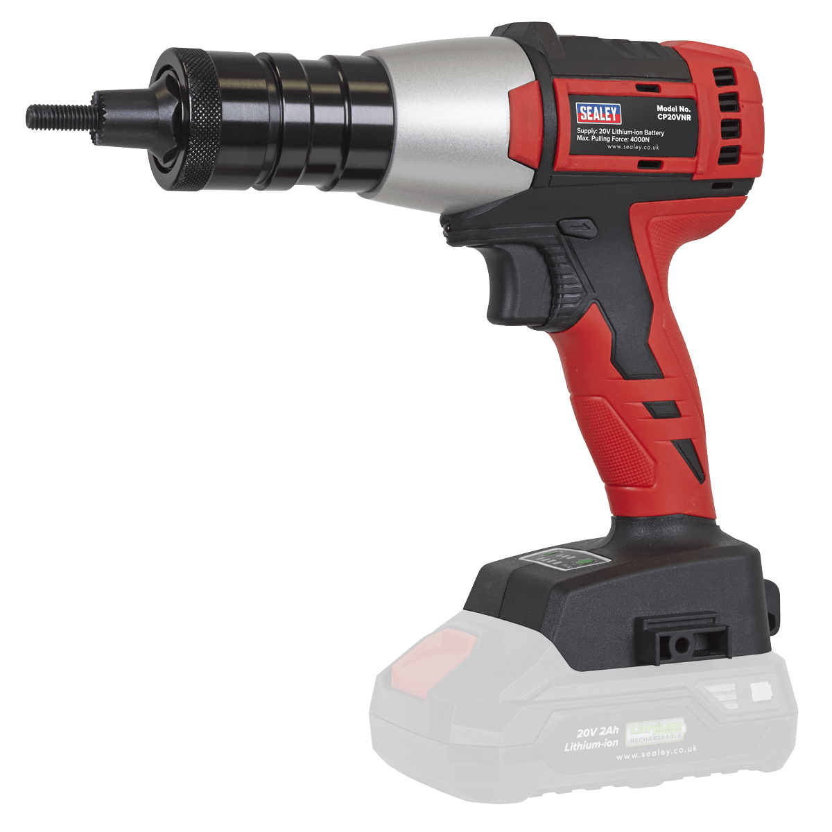 Sealey CP20VNR 20V SV20 Series Brushless Cordless Nut Riveter - Body Only - CP20VNR - Sealey Tools UK - Trade Counter Direct