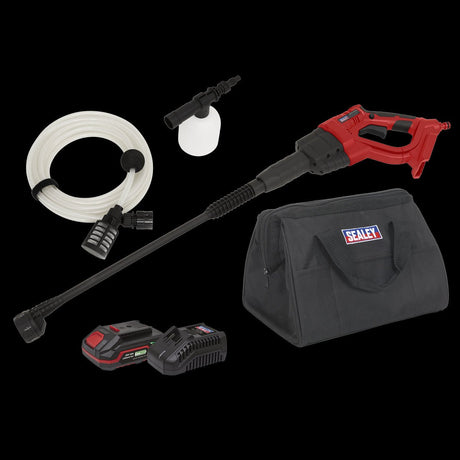 Sealey CP20VPWKIT1 Cordless Pressure Washer 20V SV20 Series 2Ah - CP20VPWKIT1 - Sealey Tools UK - Trade Counter Direct